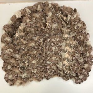Handmade Couture Silk Beaded Shawl